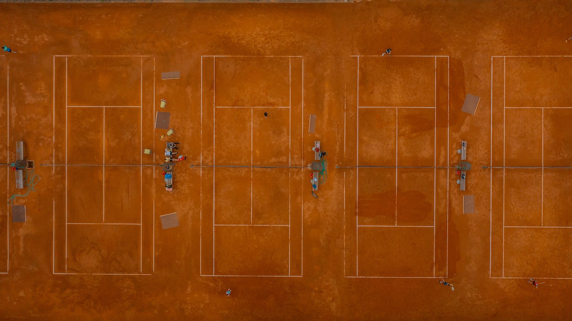 Teniski tereni TK Sloboda Tuzla - pogled iz zraka